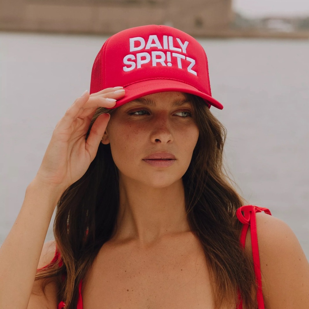 DAILY DRILLS DAILY SPRITZ TRUCKER HAT!!!